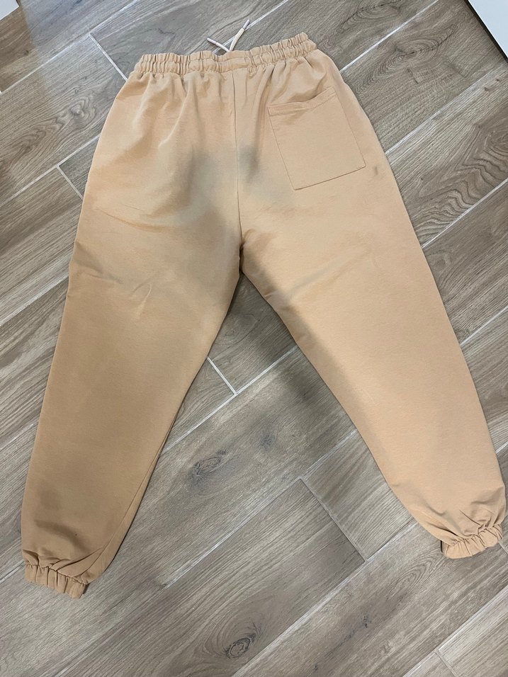 Bej erkek rahat kesim eşofman - Görsel 3