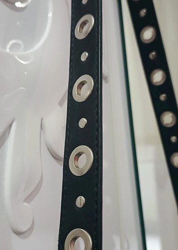 Siyah Deri Rock Punk Kadın Çanta - Görsel 5