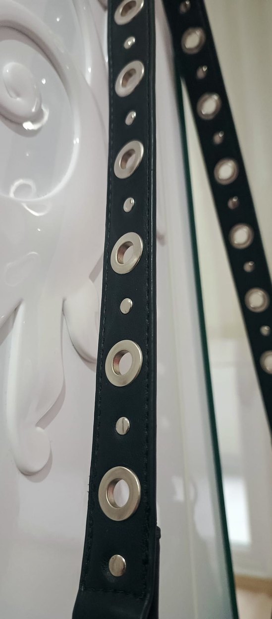 Siyah Deri Rock Punk Kadın Çanta - Görsel 5