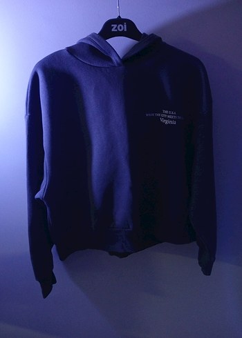 Siyah Kapüşonlu Rahat Kesim Sweatshirt - Görsel 3