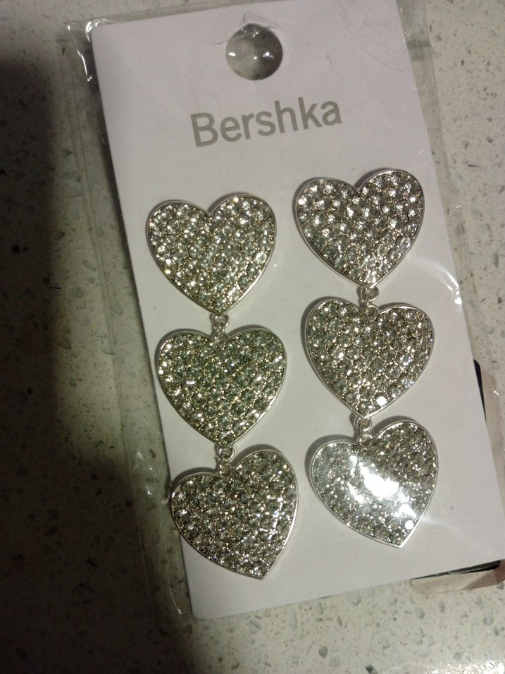 Bershka Beyaz Payetli Uzun Küpe - Görsel 4