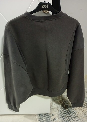 Siyah Kadın Oversize Sweatshirt - Görsel 4