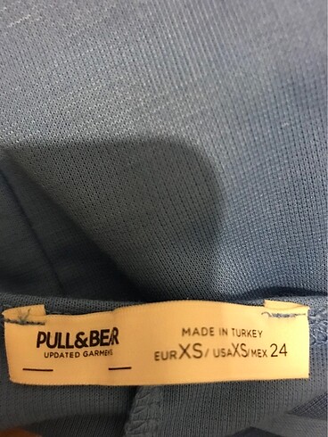 xs Beden Mavi midi elbise