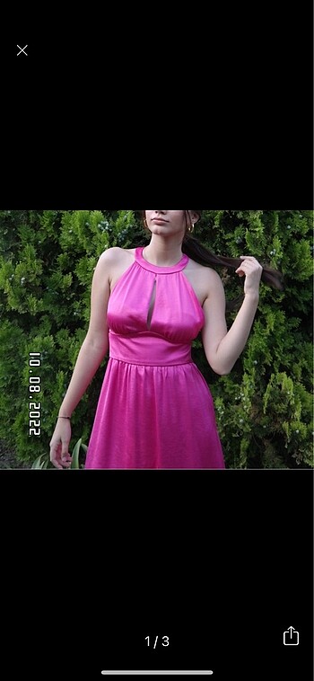 Zara Fuşya zaten zara elbise