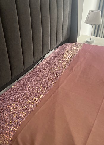 Parlak Pembe Düz Yatak Örtüsü - Görsel 5