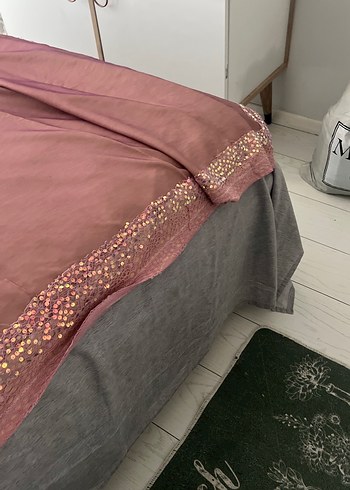 Parlak Pembe Düz Yatak Örtüsü - Görsel 4