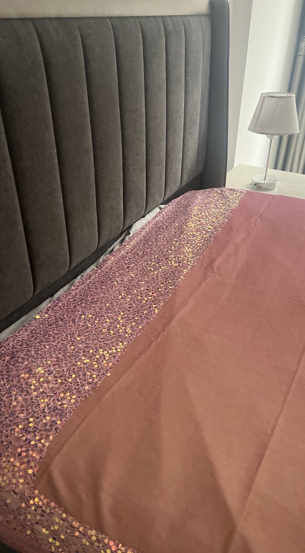 Parlak Pembe Düz Yatak Örtüsü - Görsel 5