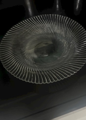 Beyaz Parlak Cam Tabak - Görsel 4