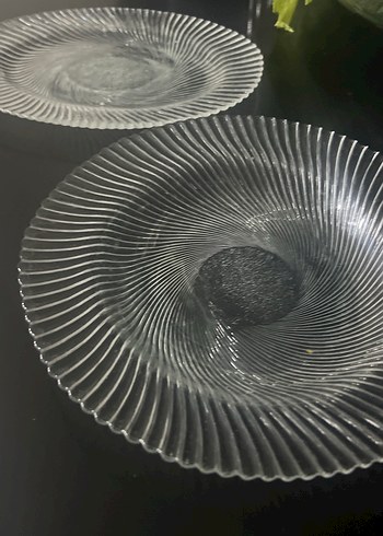 Beyaz Parlak Cam Tabak - Görsel 2