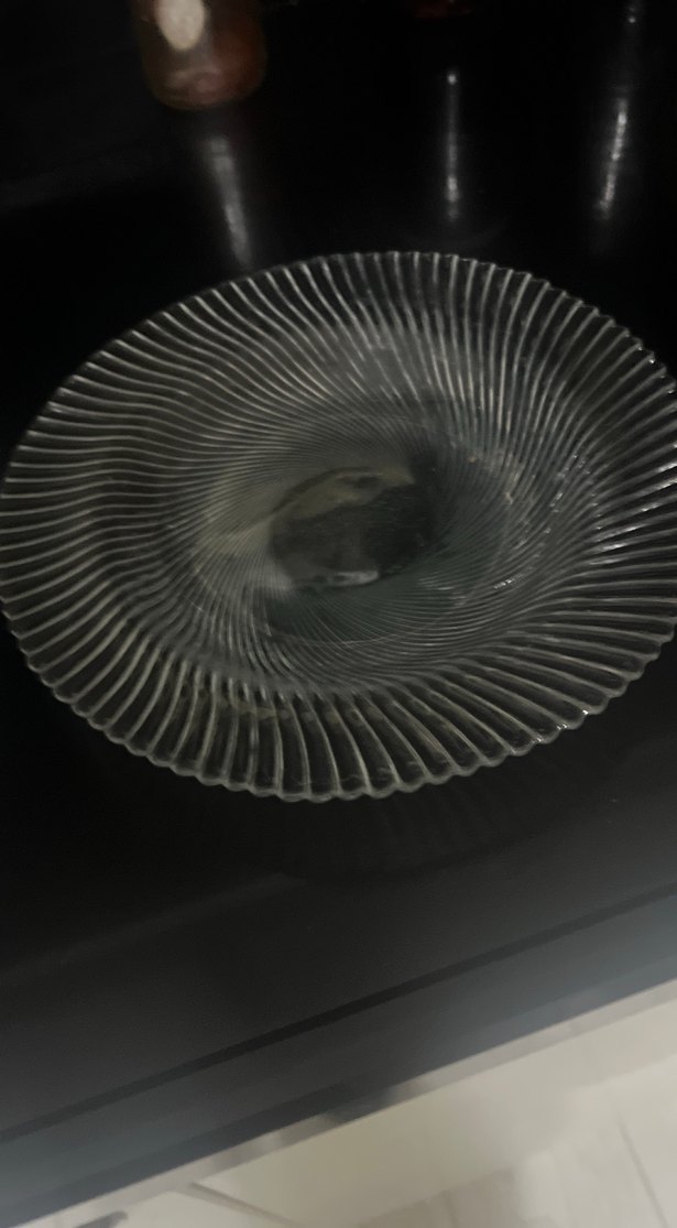 Beyaz Parlak Cam Tabak - Görsel 4