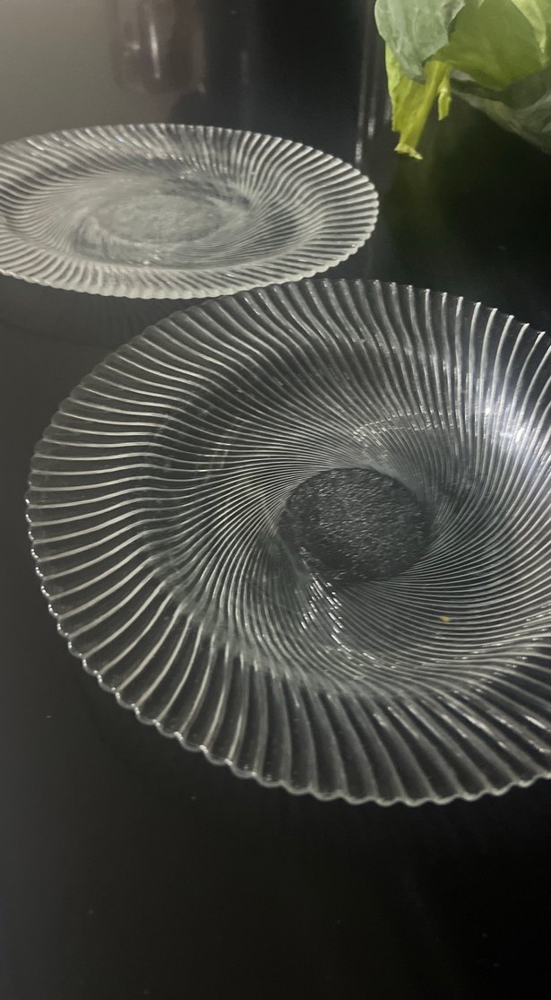 Beyaz Parlak Cam Tabak - Görsel 2