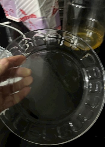 Şeffaf Cam Tabak Seti - Görsel 3