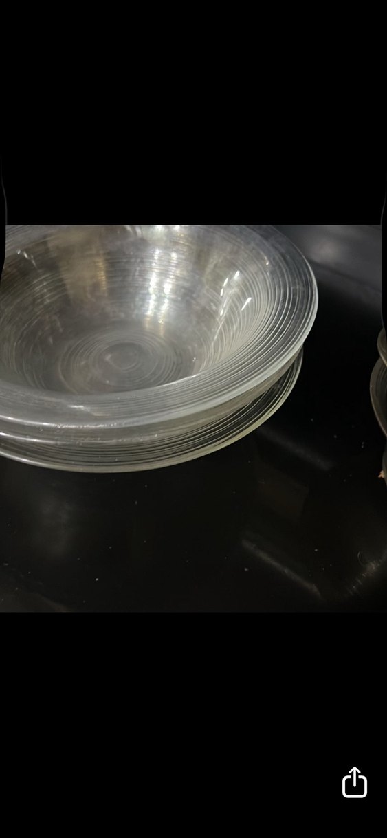 Bej Renkte Şeffaf Cam Kase Seti - Görsel 3