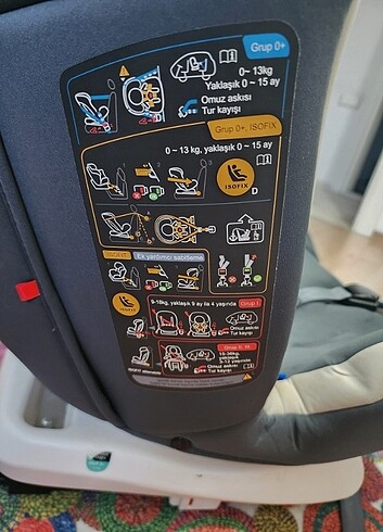 9- 36 kg Beden gri Renk Isofıxli oto bebek koltuğu