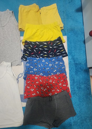 Beyaz Erkek Çocuk Atlet boxer - Görsel 2