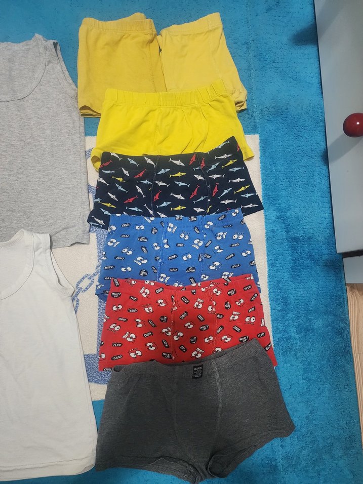 Beyaz Erkek Çocuk Atlet boxer - Görsel 2