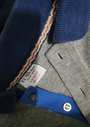 Erkek Mavi Uzun Kollu Polo Tişört - Görsel 2