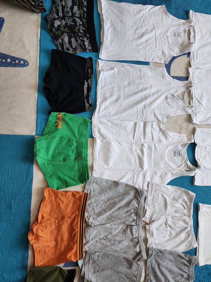 Beyaz Çocuk Atlet ve Tişört Seti - Görsel 4