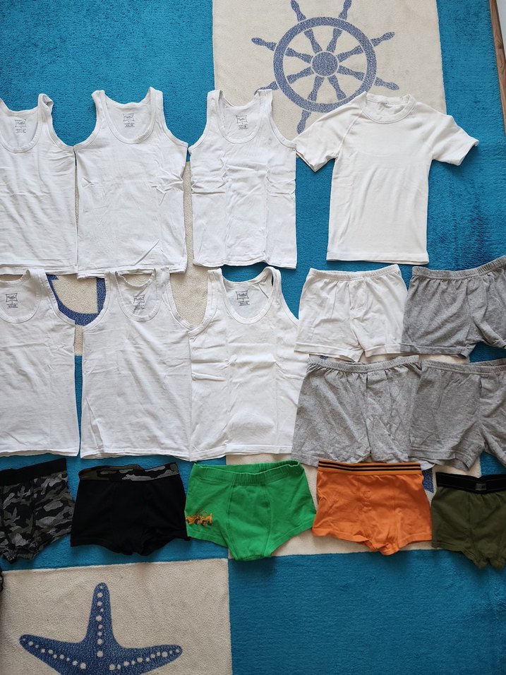 Beyaz Çocuk Atlet ve Tişört Seti - Görsel 3