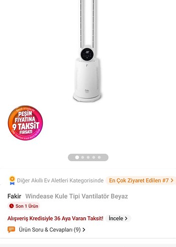 Işık Renkli fakir vantilatör sıfır kutulu ürün - Görsel 6