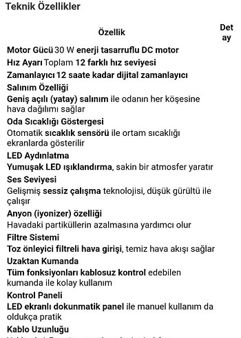 Fakir Windease Beyaz Kule Tipi Vantilatör - Görsel 11