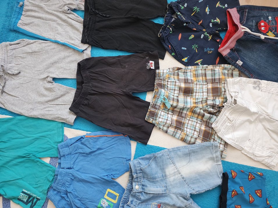 Erkek Çocuk Çok Renkli Pamuklu Şortlar - Görsel 2