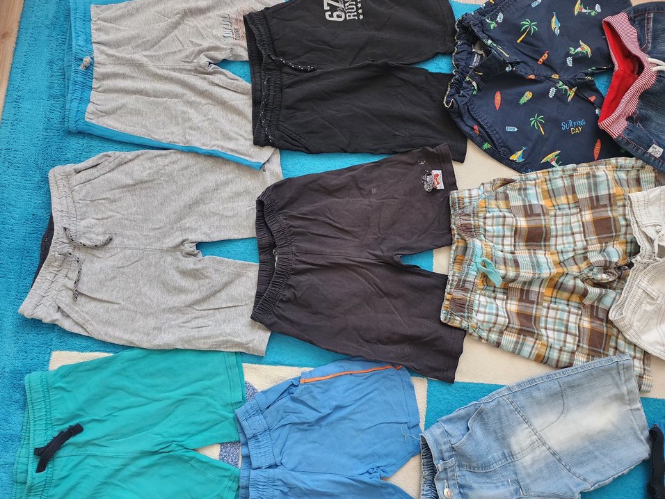 Erkek Çocuk Çok Renkli Pamuklu Şortlar - Görsel 3