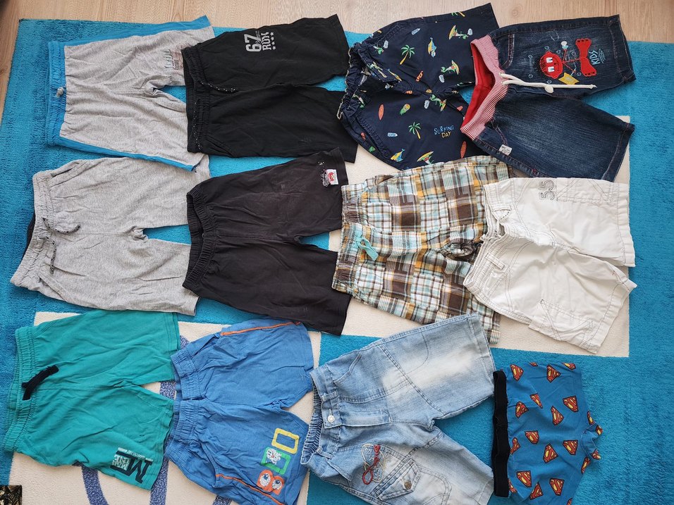 Erkek Çocuk Çok Renkli Pamuklu Şortlar - Görsel 4