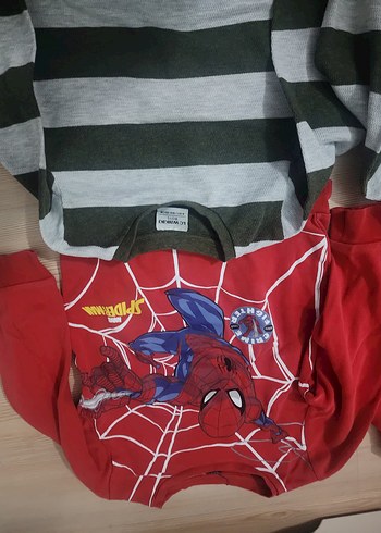 Erkek Çocuk Çizgili Pamuklu Triko Kazak - Görsel 4