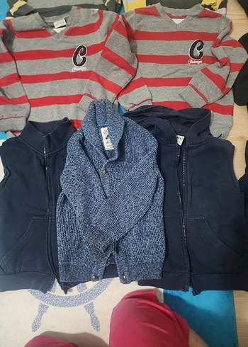 Erkek Çocuk Çizgili Pamuklu Triko Kazak - Görsel 18