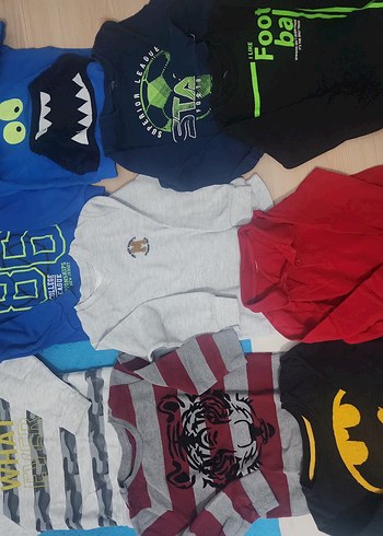 Erkek Çocuk Çizgili Pamuklu Triko Kazak - Görsel 11