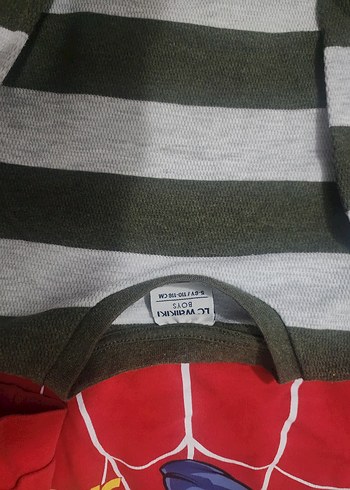 Erkek Çocuk Çizgili Pamuklu Triko Kazak - Görsel 5