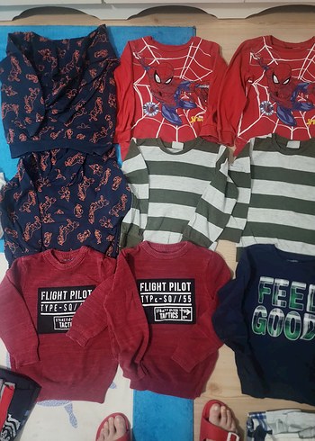 Erkek Çocuk Çizgili Pamuklu Triko Kazak - Görsel 7