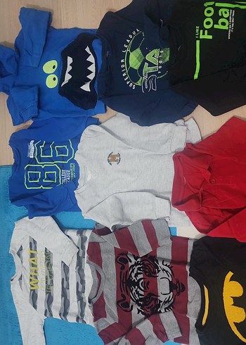 Erkek Çocuk Çizgili Pamuklu Triko Kazak - Görsel 12