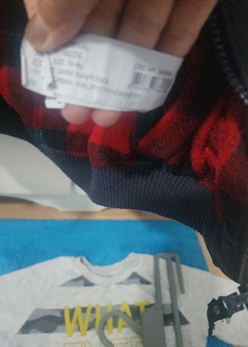 Kapüşonlu Fermuarlı Erkek Çocuk Mavi Sweatshirt - Görsel 18