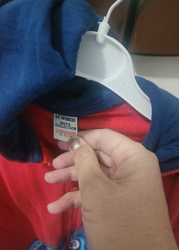 Kapüşonlu Fermuarlı Erkek Çocuk Mavi Sweatshirt - Görsel 8