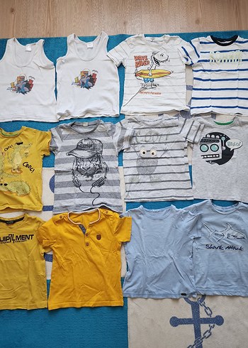 Gri Çizgili Erkek Çocuk Tişörtü - Görsel 5