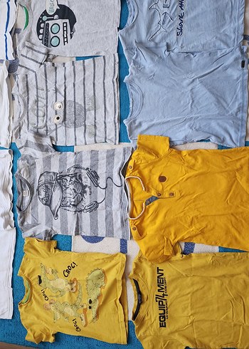 Gri Çizgili Erkek Çocuk Tişörtü - Görsel 3