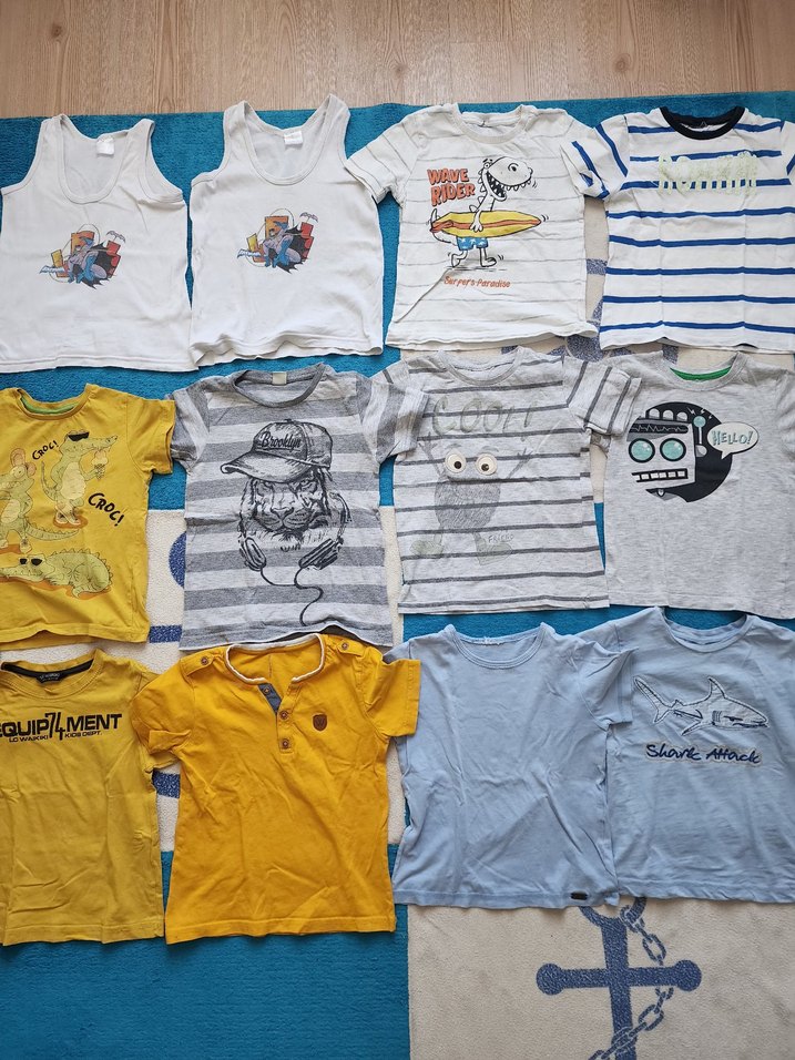 Gri Çizgili Erkek Çocuk Tişörtü - Görsel 5