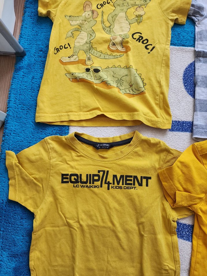 Gri Çizgili Erkek Çocuk Tişörtü - Görsel 2