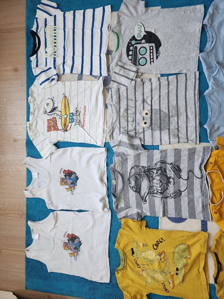 Gri Çizgili Erkek Çocuk Tişörtü - Görsel 4