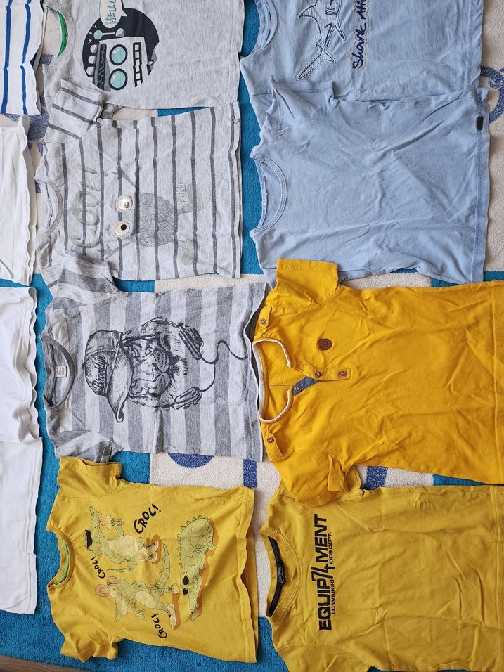 Gri Çizgili Erkek Çocuk Tişörtü - Görsel 3