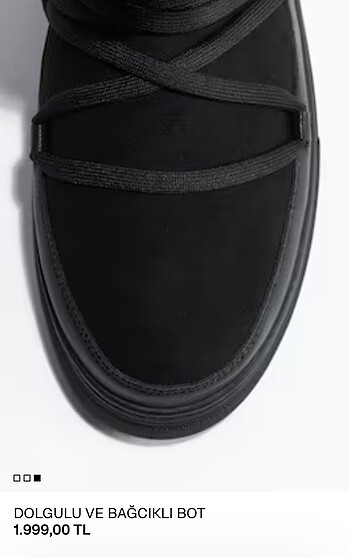 40 Beden H&m siyah bot