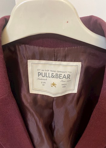 m Beden Bordo Kadın Midi Blazer Ceket