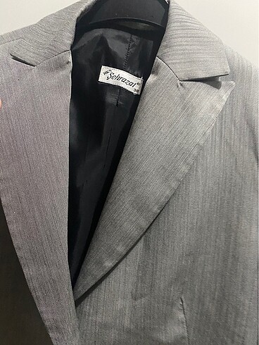 36 Beden gri Renk Blazer Ceket
