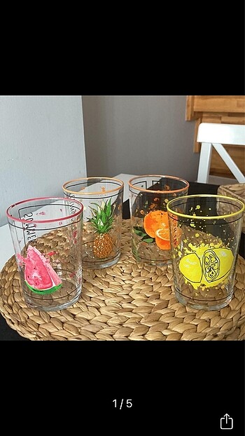 4 parça 510 ml bardak seti