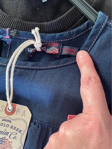 10 Yaş Beden USPA kız çocuk kot elbise