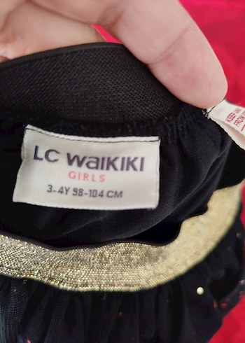 LC Waikiki Pul İşlemeli Siyah Kız Çocuk Etek