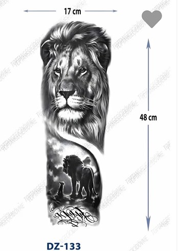 Siyah Gotik Desenli Kadın Charm GEÇİCİ DÖVME - Görsel 2