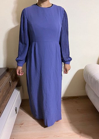 Uzun Kollu Mor PiliseliUzun Elbise